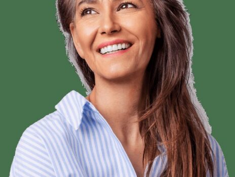Happy woman smiling